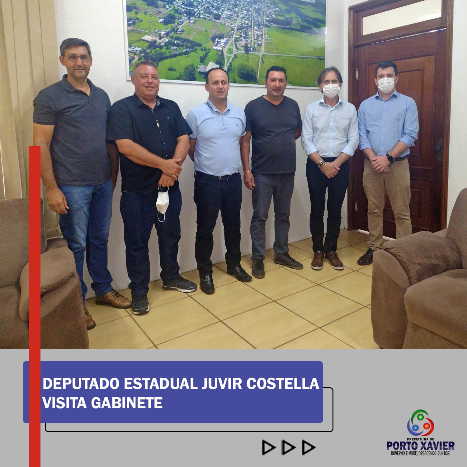 DEPUTADO ESTADUAL JUVIR COSTELLA VISITA GABINETE